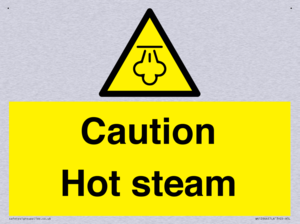 Caution Hot steam